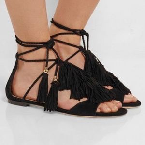 Jimmy Choo Mindy Fringed Suede Sandals